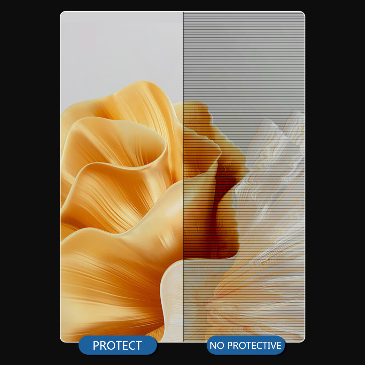 PEHAEL Anti Blue Light Blocking Screen Protector Panel for 13.3 inch Diagonal Laptop, Notebook, Monitor -Anti-UV Eye Protection - Widescreen Laptop Frame Hanging