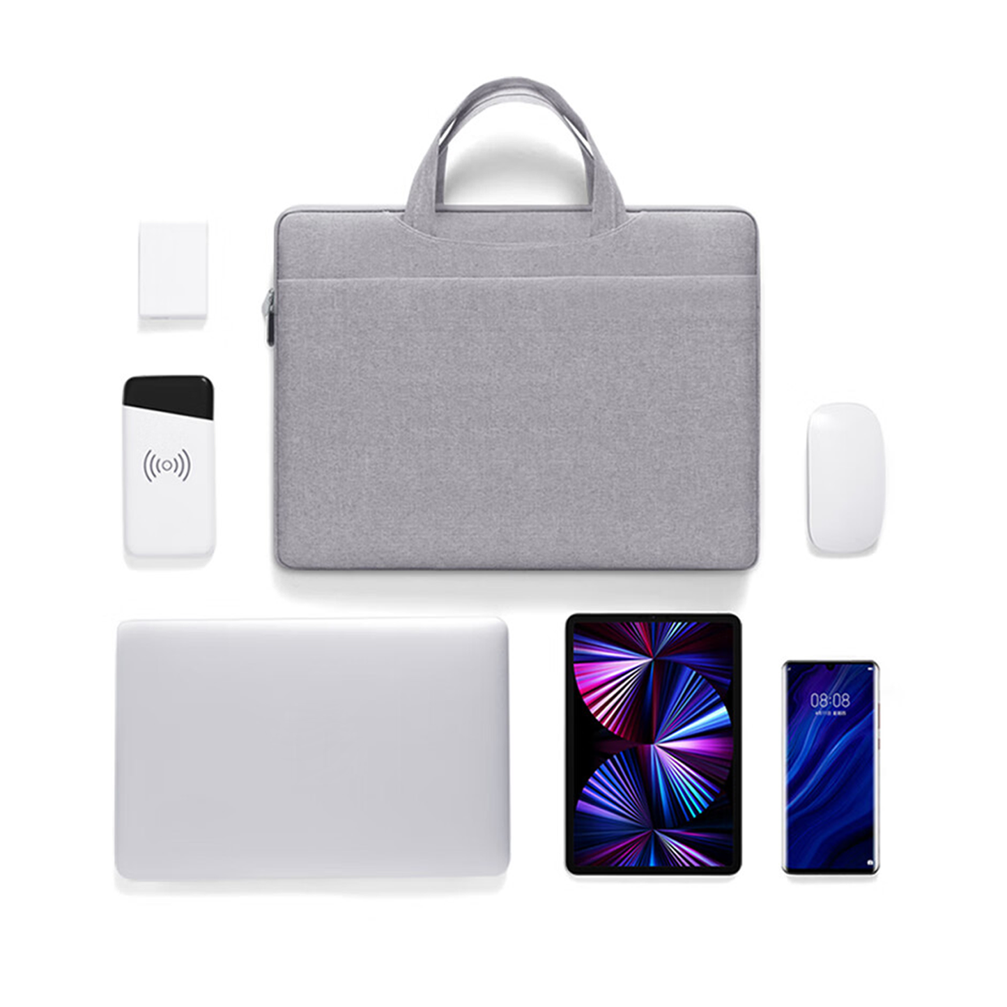 PEHAEL 14 inch Laptop Shoulder bag, Laptop Sleeve Compatible with MacBook Air13.3 Inch, Laptop Protective Case with Shoulder Strap, Pocket, Handle