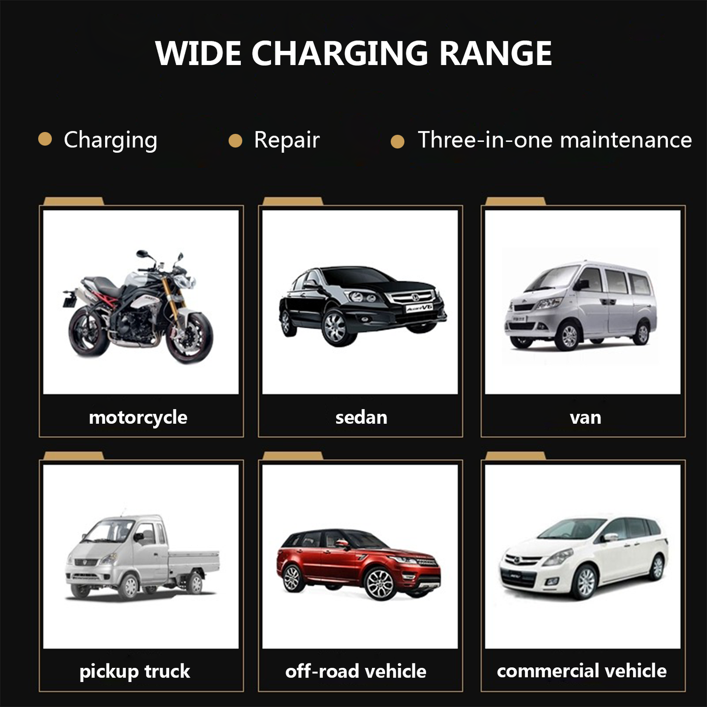 PEHAEL 12V2A Motorcycle Battery Charger Efficient Smart Battery Charger