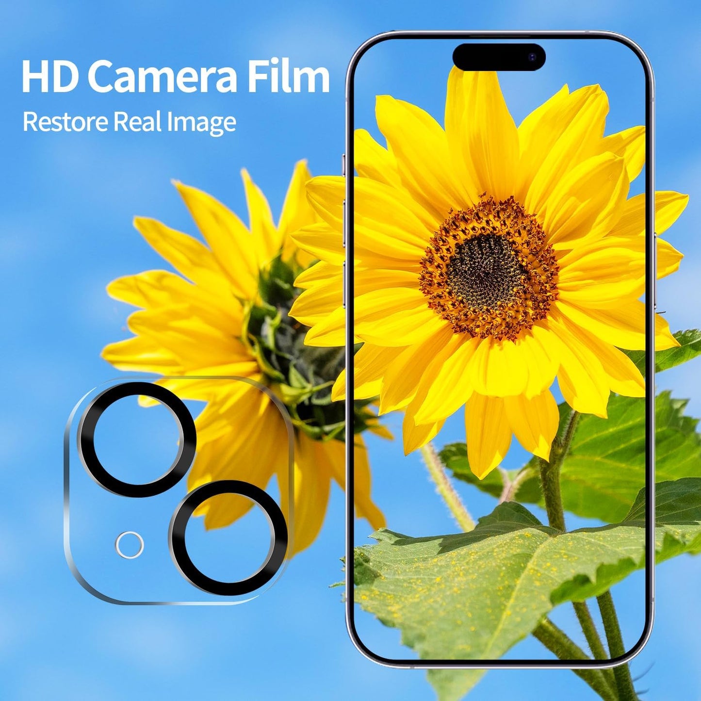 PEHAEL 2+2Pack for iPhone 15 Pro Privacy Screen Protector with Camera Lens Protector Full Coverage Anti-Spy Tempered Glass Film 9H Hardness Easy Installation Bubble Free [6.1 inch]