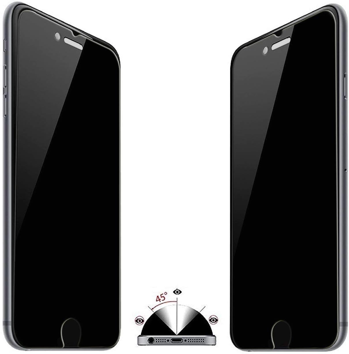 PEHAEL 3Pack for iPhone 8 Plus/iPhone 7 Plus Privacy Screen Protector Anti-Spy Tempered Glass Film 9H Hardness Easy Installation Bubble Free [5.5 inch]