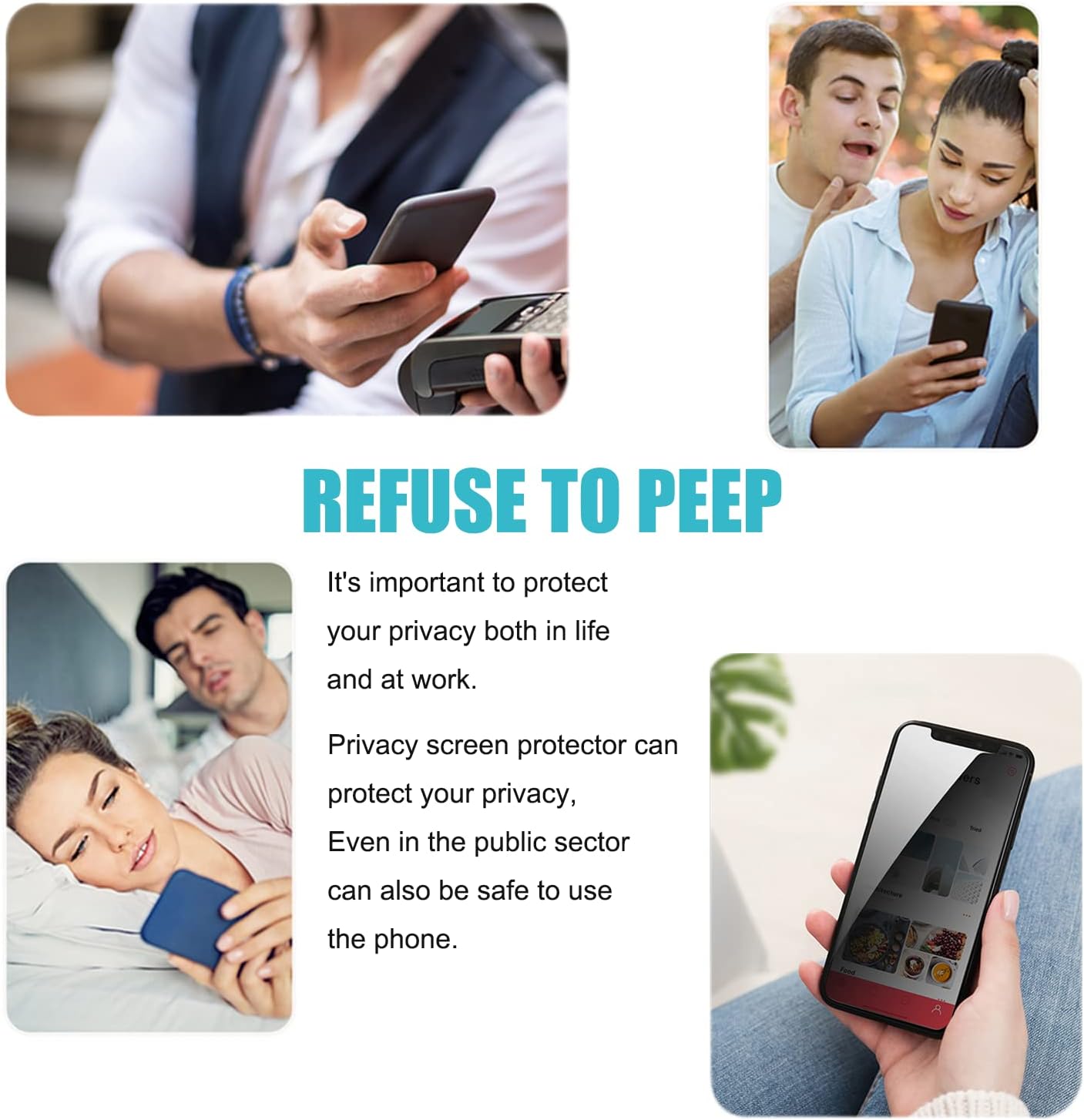 PEHAEL 3Pack for iPhone 11/iPhone XR Privacy Screen Protector Anti-Spy Tempered Glass Film 9H Hardness Easy Installation Bubble Free [6.1 inch]