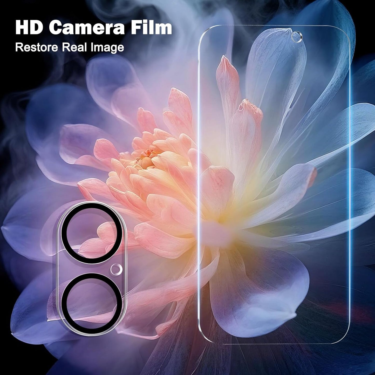PEHAEL 3+3 Pack for iPhone 17 Privacy Screen Protector with Camera Lens Protector Full Coverage Anti-Spy Tempered Glass Film 9H Hardness Easy Installation Bubble Free [6.3 inch]