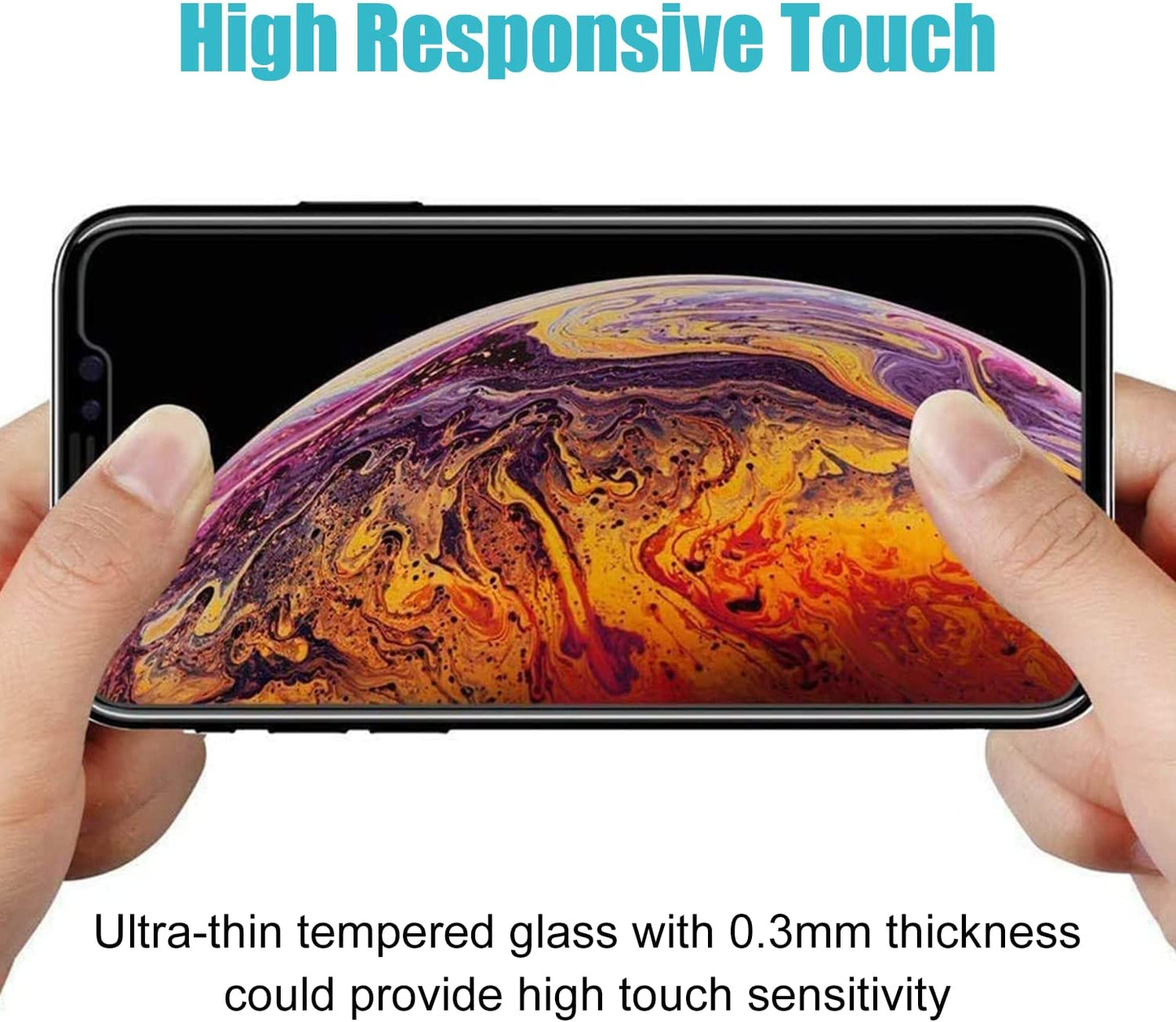 Pehael Privacy Screen Protector for iPhone 11 iPhone Xr, 9H Hardness Anty- Spy Tempered Glass, 3D Touch, Easy Install[6.1 inch](3 Pack)