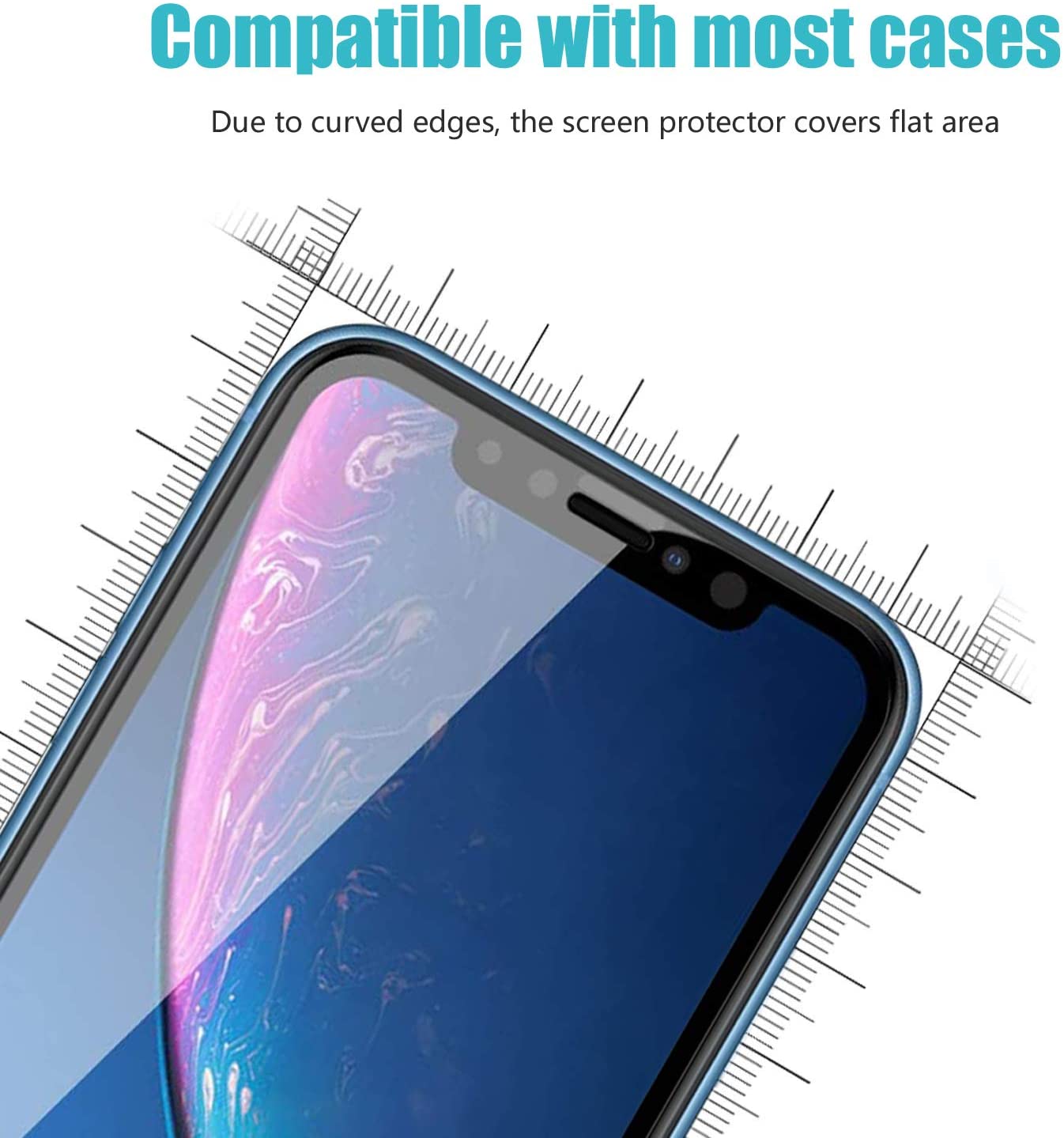 Pehael Privacy Screen Protector for iPhone 11 iPhone Xr, 9H Hardness Anty- Spy Tempered Glass, 3D Touch, Easy Install[6.1 inch](3 Pack)